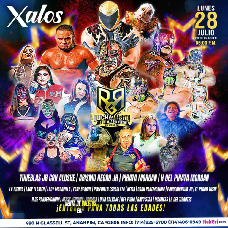 Event - Lucha Libre en Anaheim con Tinieblas Jr. con Alushe, Abismo Negro Jr., Pirata Morgan, Hijo del Pirata Morgan y mas! - Anaheim, California - July 28, 2025 | concert tickets