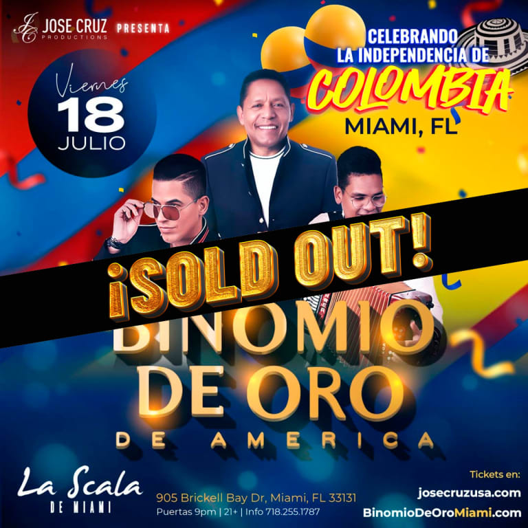 Event - BINOMIO DE ORO EN VIVO EN MIAMI - Miami, Florida - July 18, 2025 | concert tickets