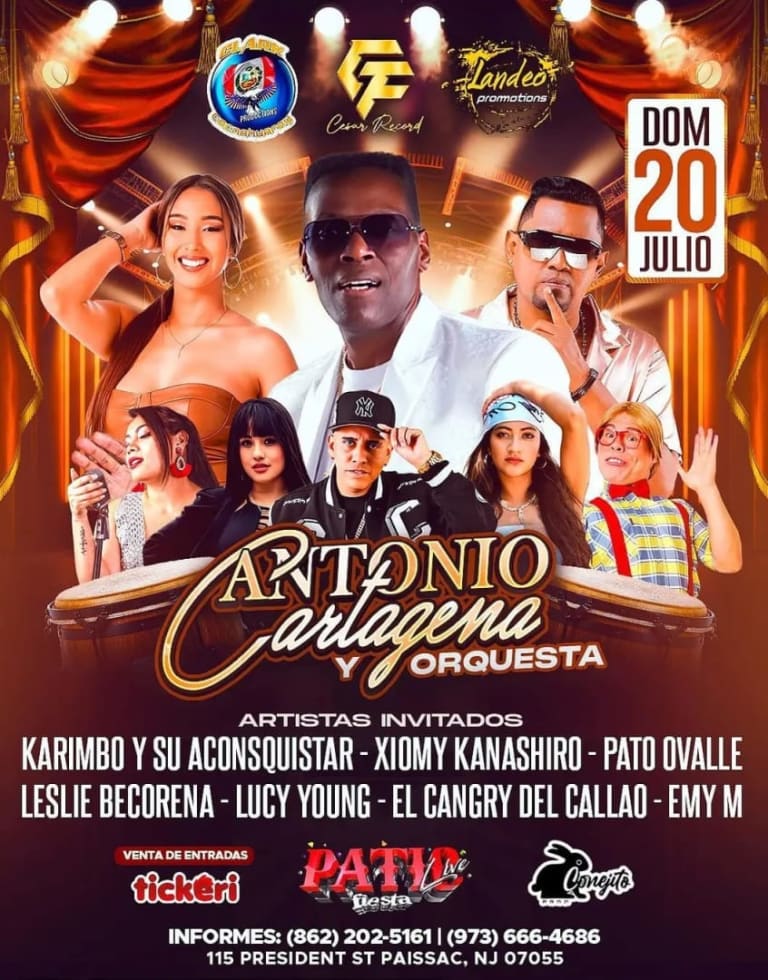 Event - Antonio Cartagena y orquesta en concierto! - Passaic, New Jersey - July 20, 2025 | concert tickets