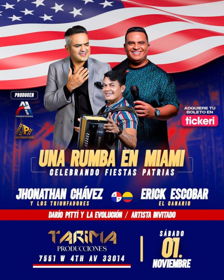 Event - CELEBRANDO FIETAS PATRIAS DE PANAMA - Hialeah, FL - sáb, 1 de noviembre de 2025} | concert tickets