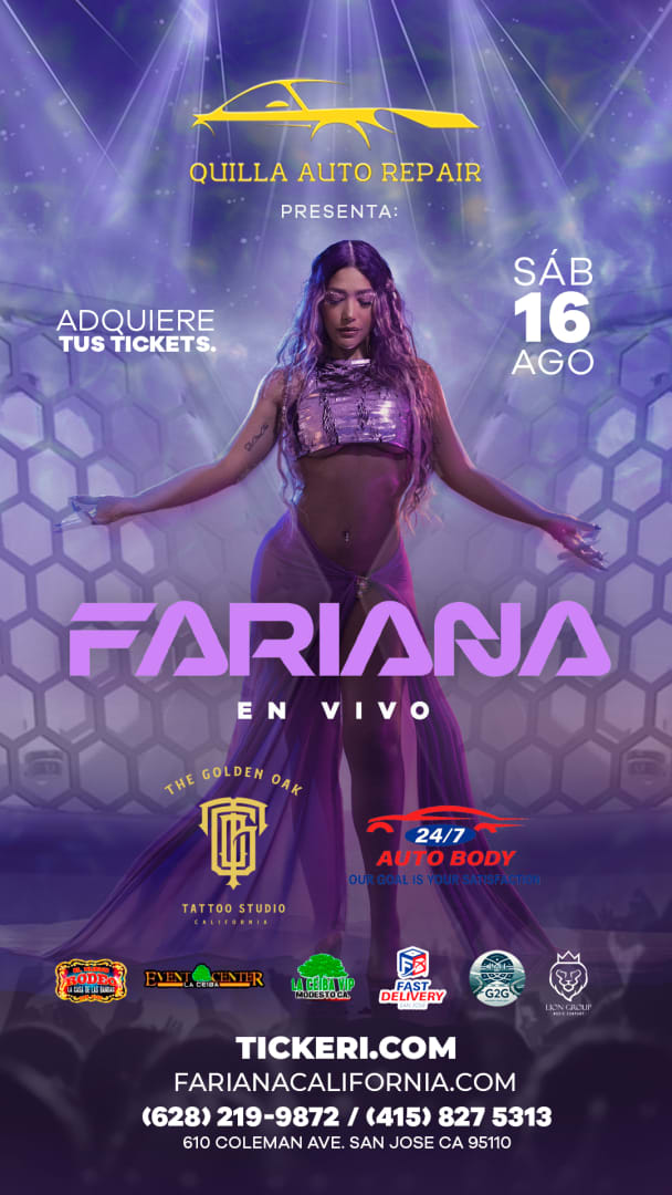 Event - FARIANA Underwater USA TOUR CALIFORNIA  - San Jose, California - August 16, 2025 | concert tickets