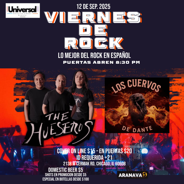 Event - Viernes de Rock - Chicago, Illinois - September 12, 2025 | concert tickets