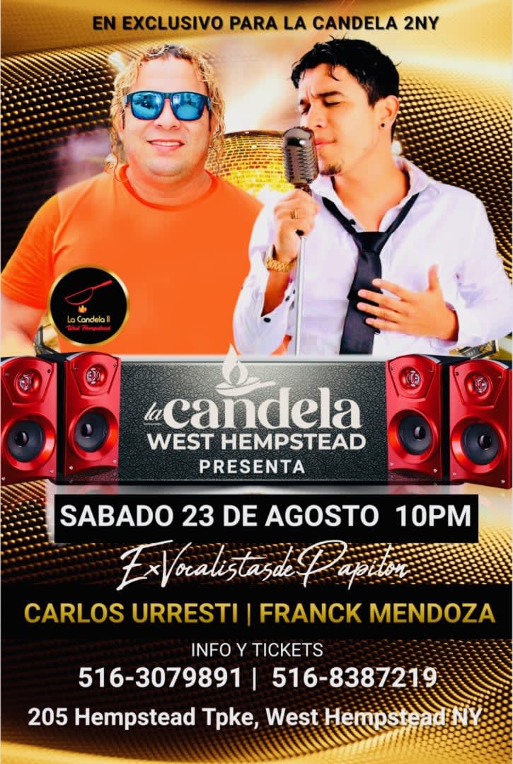 Event - CARLOS URRESTI  & FRANK MENDOZA  - West Hempstead, NY - Sat, November 8, 2025} | concert tickets