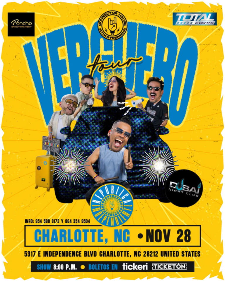Event - Republica Independiente Verguero Tour en Charlotte - Charlotte, NC - Fri, November 28, 2025} | concert tickets