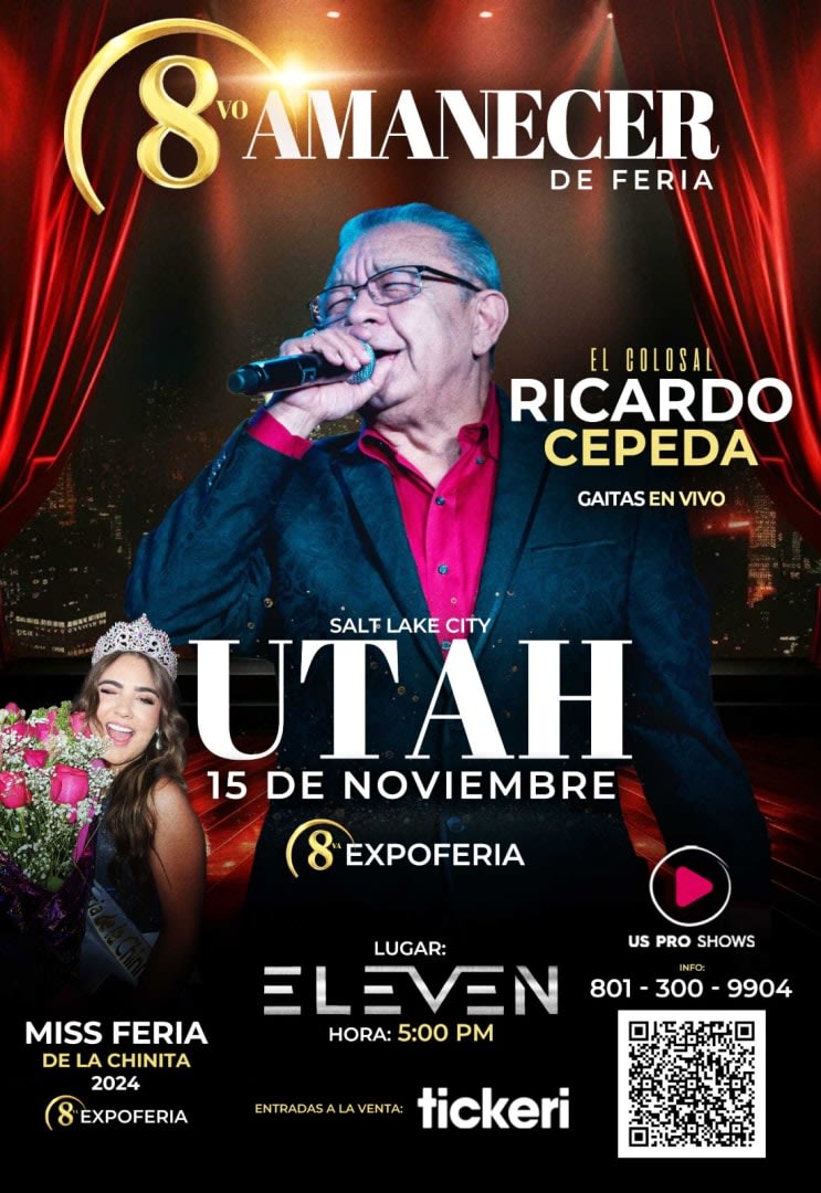 Event - 8vo Amanecer de feria Utah 2025 con Ricardo Cepeda en concierto! - Salt Lake City, UT - Sat, November 15, 2025} | concert tickets