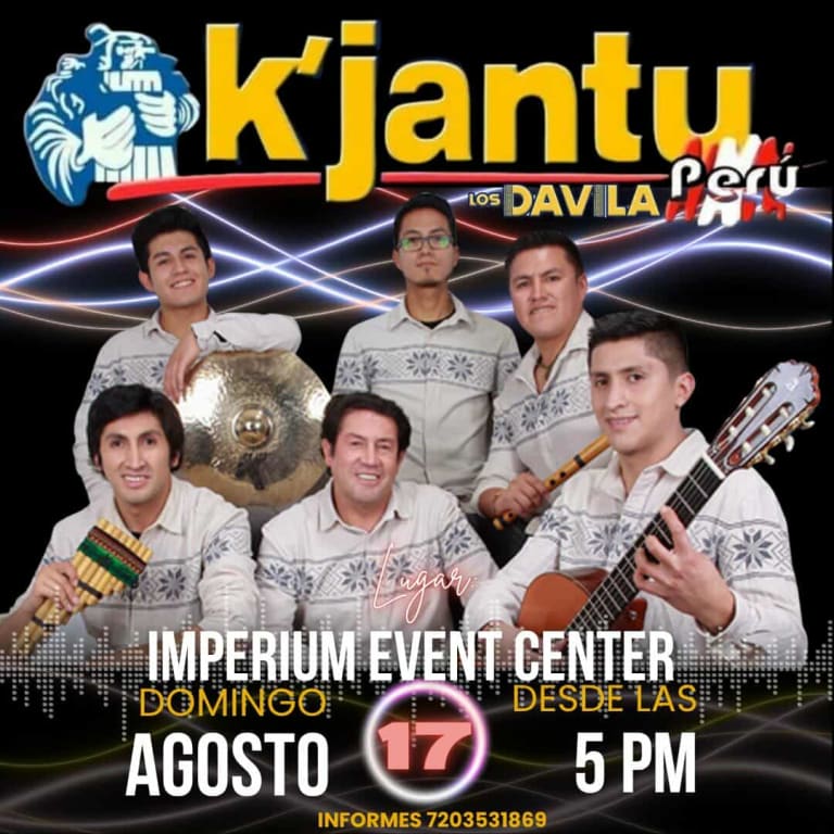 Event - Kjantu Peru y los Davila - Westminster, Colorado - August 17, 2025 | concert tickets