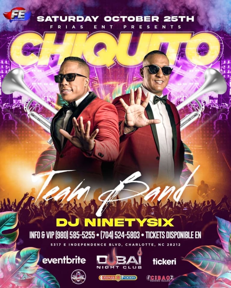 Event - Nueva fecha Chiquito team band- Charlotte  - Charlotte, NC - sáb, 28 de marzo de 2026} | concert tickets