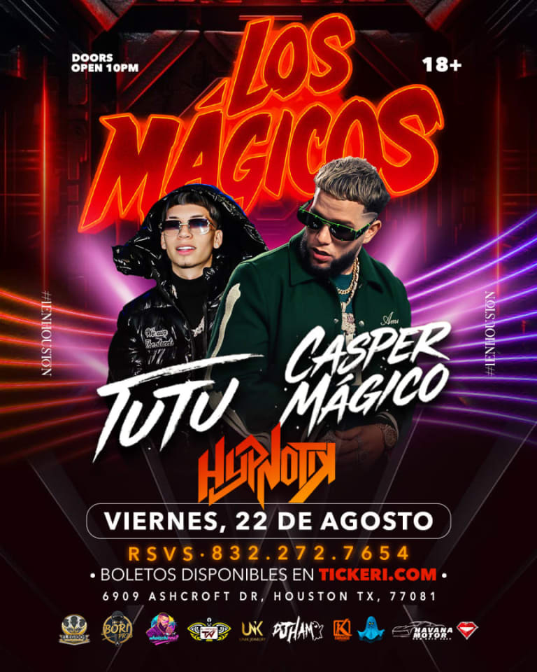 Event - Casper Magico y Tutu - Houston, Texas - August 22, 2025 | concert tickets
