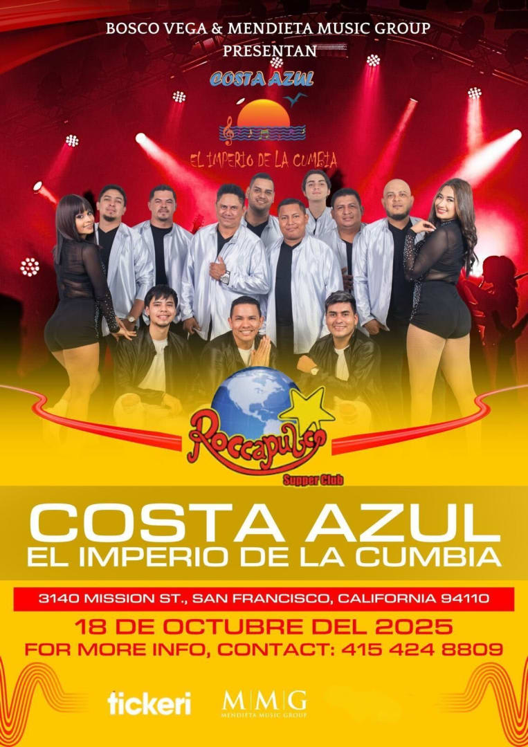 Event - Grupo Costa Azul en concierto en San Francisco! - San Francisco, CA - Sat, October 18, 2025} | concert tickets