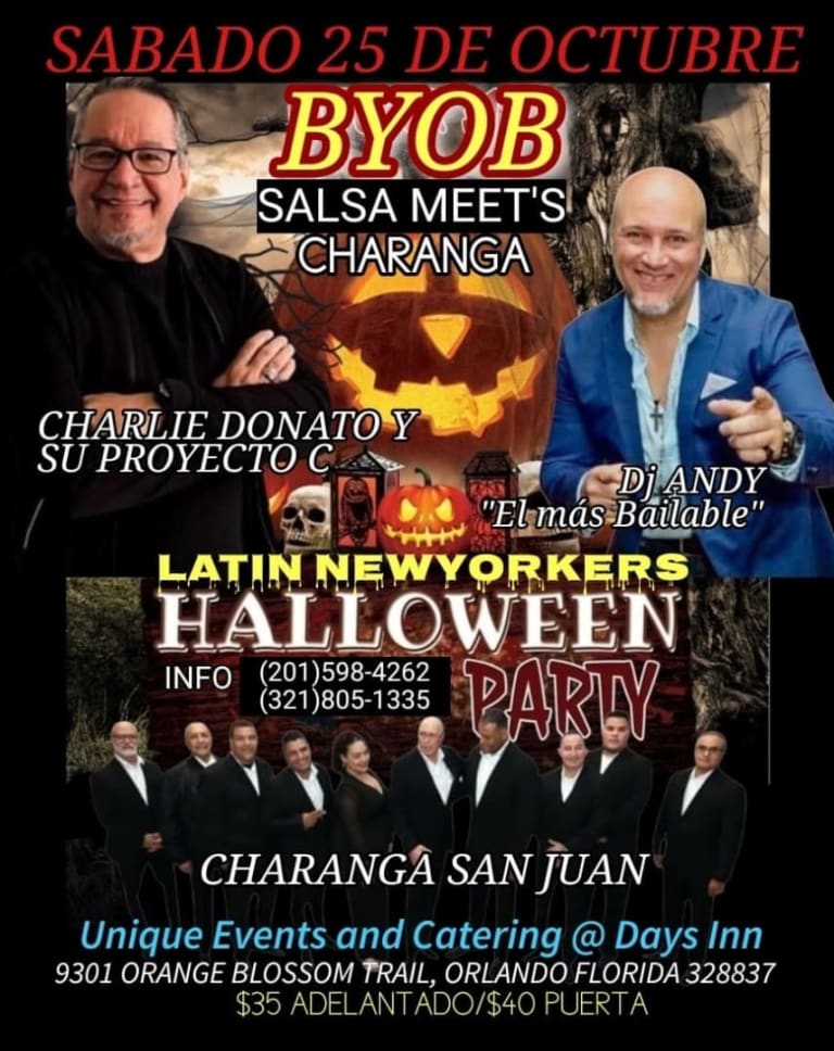 Event - BYOB Latin New Yorkers Halloween Party - Orlando, FL - Sat, October 25, 2025} | concert tickets