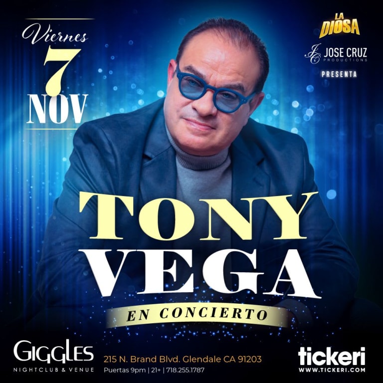Event - Tony Vega en vivo en Los Angeles - Glendale, CA - Fri, November 7, 2025} | concert tickets