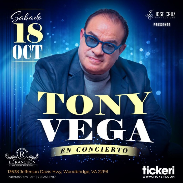 Event - Tony Vega en vivo en Virginia - Woodbridge, VA - Sat, October 18, 2025} | concert tickets