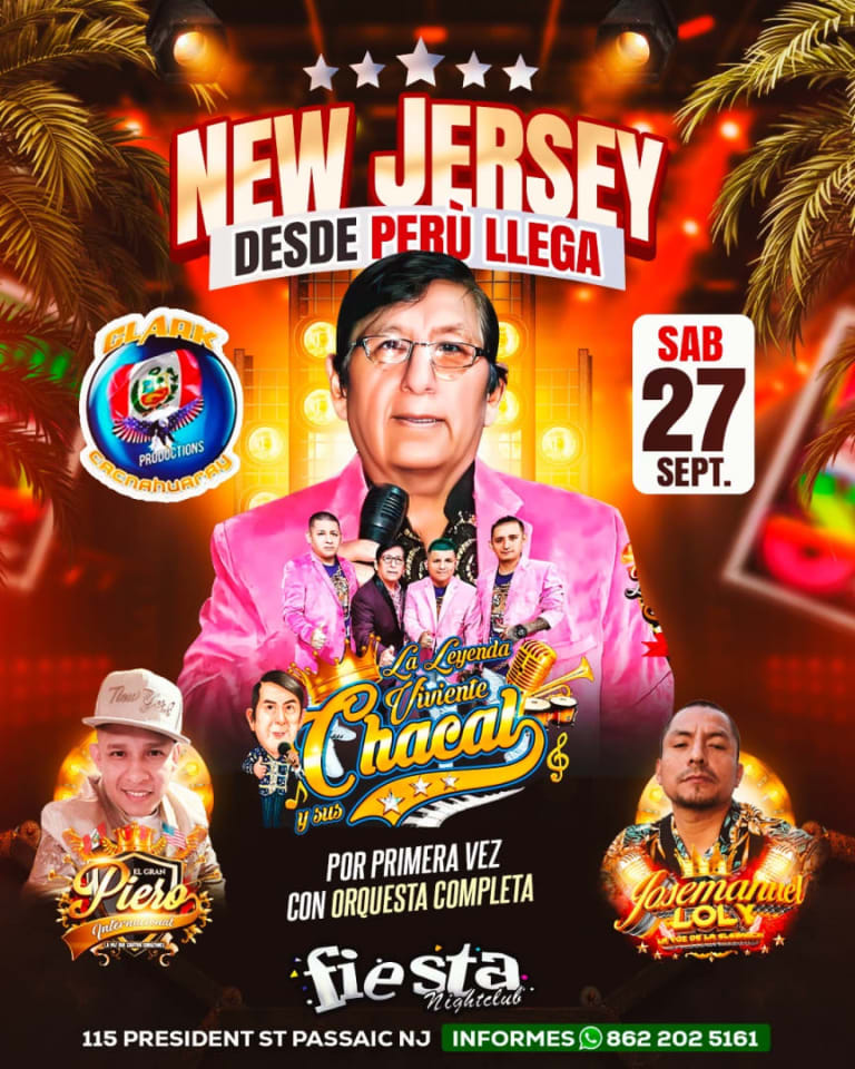 Event - La leyenda viviente Chacal en vivo! - Passaic, New Jersey - September 27, 2025 | concert tickets