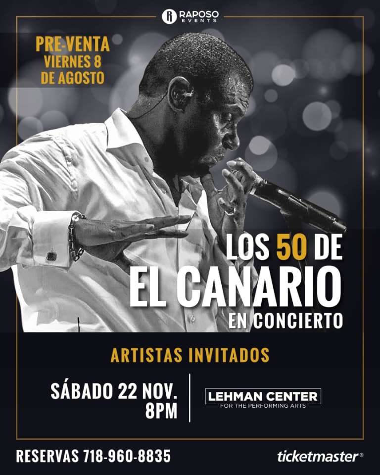 Event - LOS 50 DE EL CANARIO  - NYC - Bronx, New York - November 22, 2025 | concert tickets