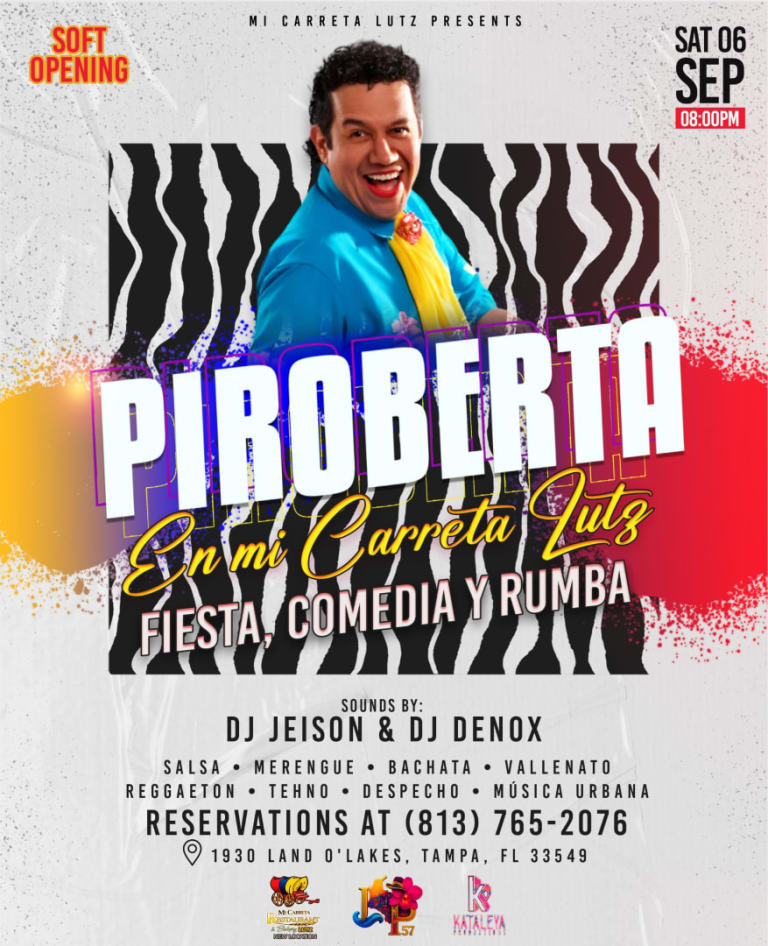 Event - Piroberta en Mi Carreta Lutz – Fiesta, Comedia y Rumba - Lutz, Florida - September 6, 2025 | concert tickets