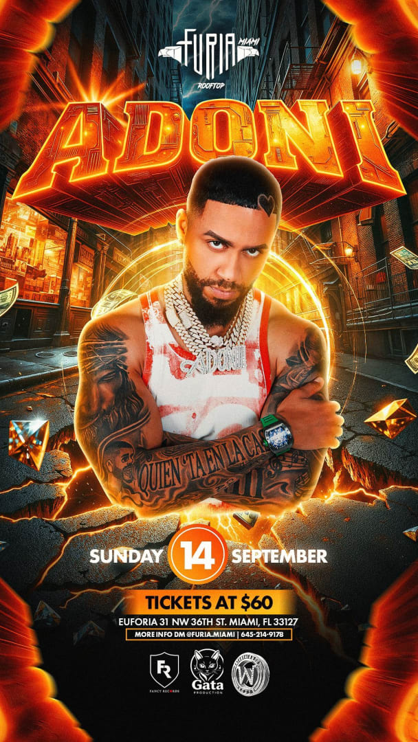 Event - Dj Adoni en vivo en Miami - Miami, Florida - September 14, 2025 | concert tickets