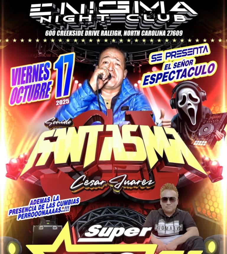 Event - Cesar Juarez Sonido Fantasma  - Raleigh, North Carolina - October 17, 2025 | concert tickets