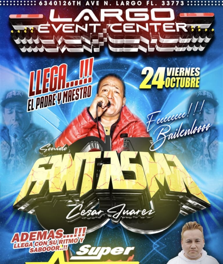 Event - Cesar Juarez Sonido Fantasma  - largo, Florida - October 24, 2025 | concert tickets