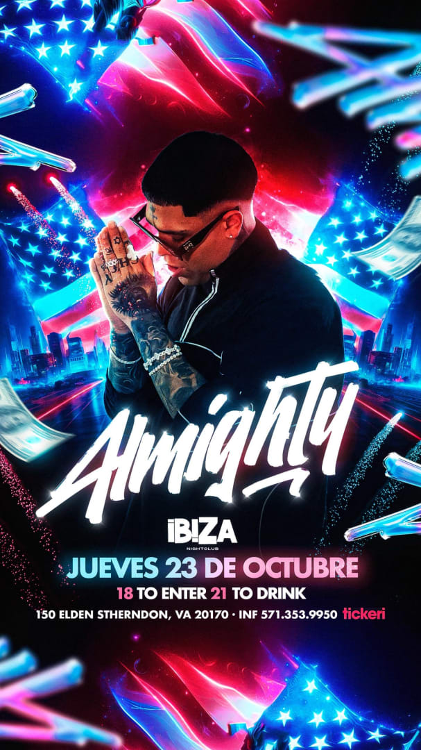 Event - ALMIGHTY LIVE EN HERNDON VA - Herndon, VA - Thu, October 23, 2025} | concert tickets