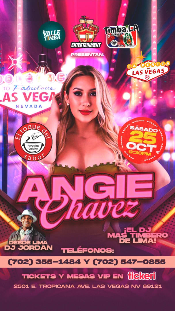 Event - Angie Chavez en Concierto  - LAS VEGAS, Nevada - October 25, 2025 | concert tickets