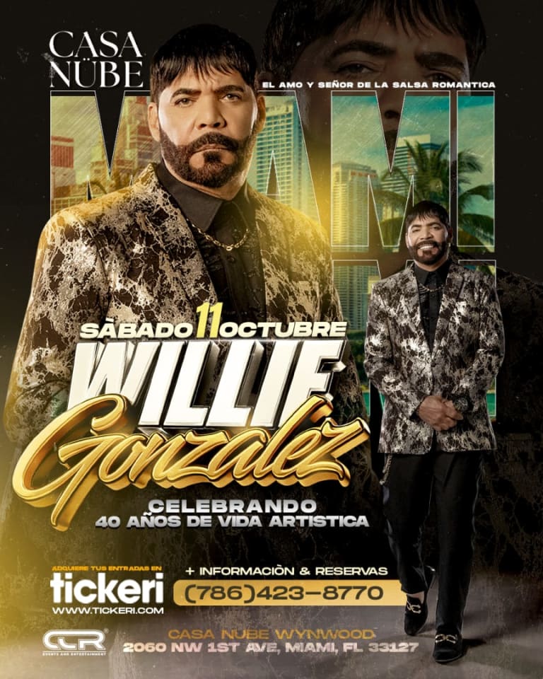 Event - Willie González en concierto  - Miami, Florida - October 11, 2025 | concert tickets