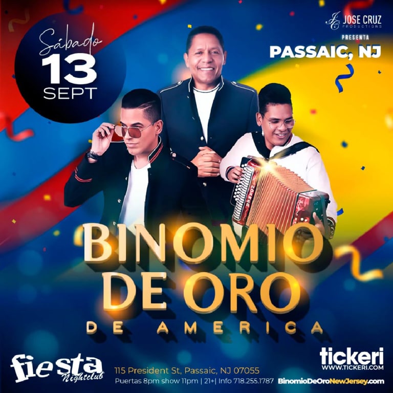 Event - Binomio de Oro en vivo en New Jersey - Passaic, New Jersey - September 13, 2025 | concert tickets