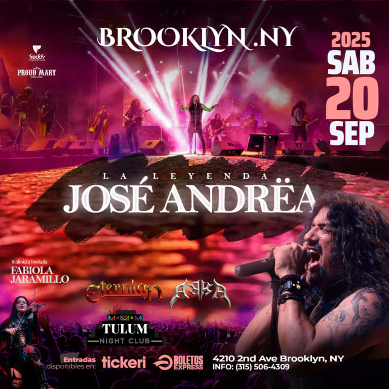 Event - José Andrëa  La Leyenda en Nueva York - Brooklyn, New York - September 20, 2025 | concert tickets