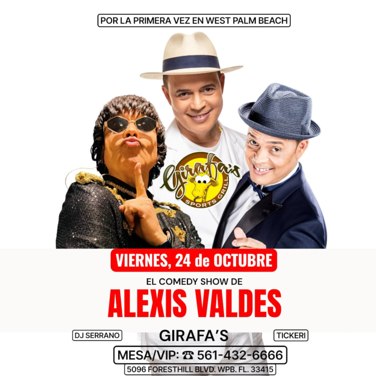 Event - ALEXIS VALDES en WEST PALM BEACH  - West Palm Beach, FL - Fri, October 24, 2025} | concert tickets