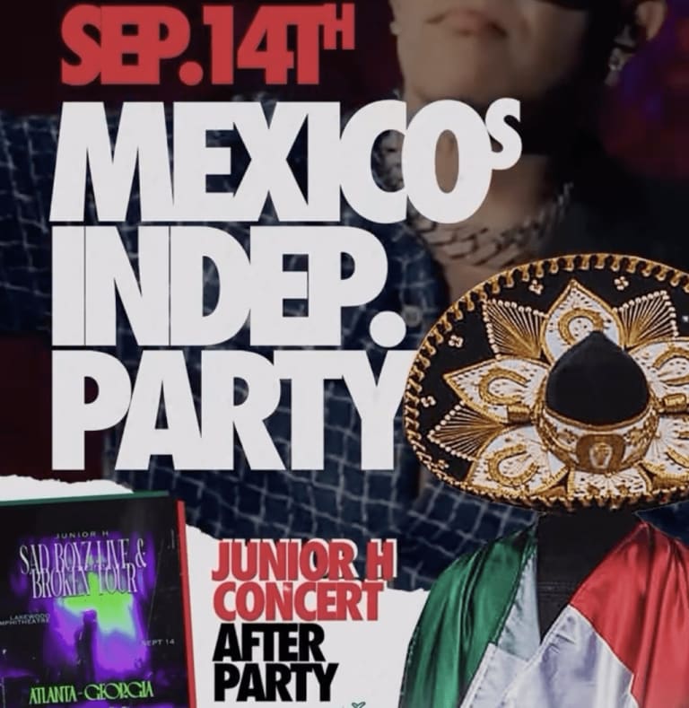Event - JUNIOR H Concert After Party [Mexican Independence Party] - Marietta, Georgia - September 14, 2025 | concert tickets