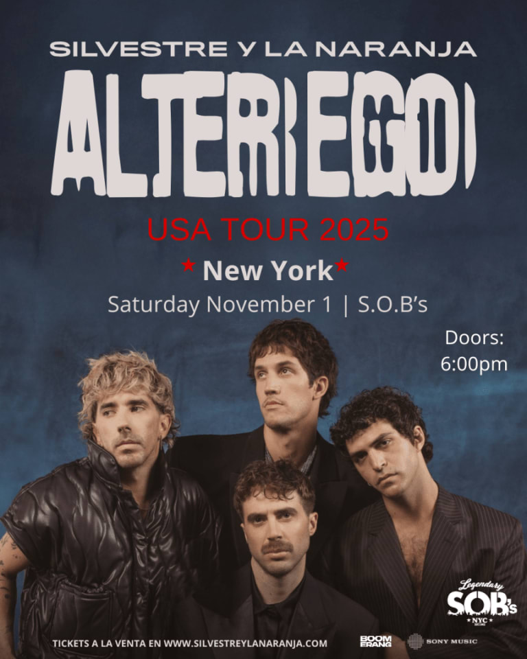 Event - Silvestre y La Naranja: ALTER EGO TOUR - New York, NY - Sat, November 1, 2025} | concert tickets