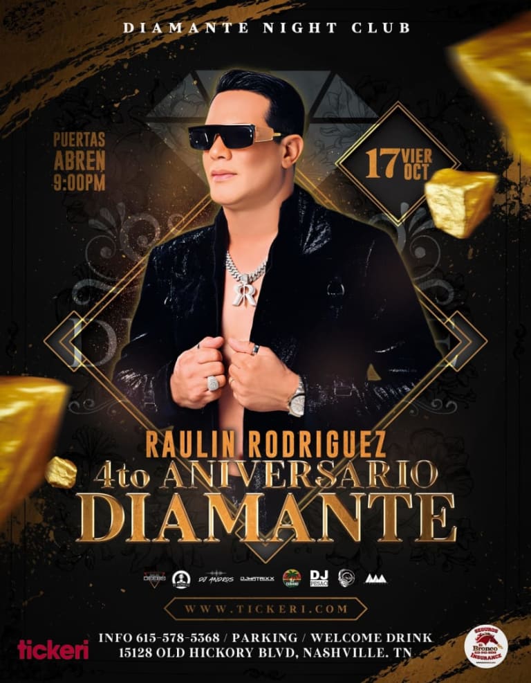 Event - Raulin Rodriguez en vivo en Nashville - Nashville, TN - Fri, October 17, 2025} | concert tickets