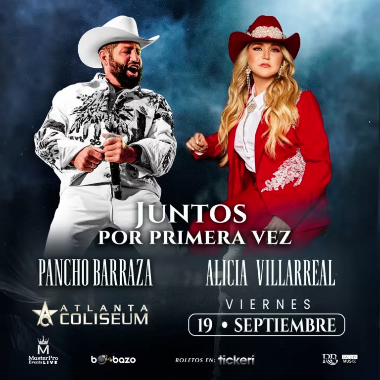 Event - Pancho Barraza y Alicia Villarreal en Atlanta - Duluth, Georgia - September 19, 2025 | concert tickets