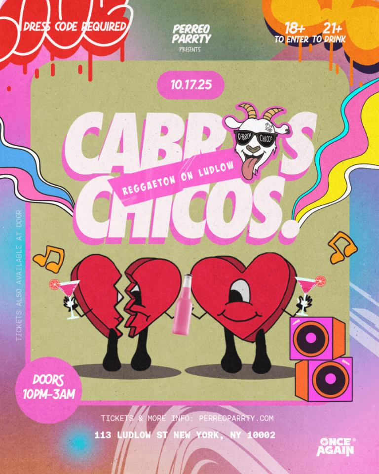 Event - Cabros Chicos - Reggaeton On Ludlow | Dance Party in NYC (18+) - New York, NY - Sat, October 18, 2025} | concert tickets