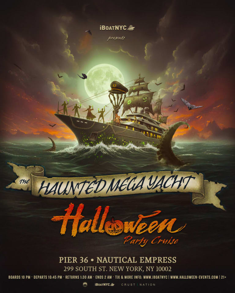 Event - THE HAUNTED MEGA YACHT | Multi-Level Annual HALLOWEEN Party Cruise - New York, NY - Fri, October 31, 2025} | concert tickets