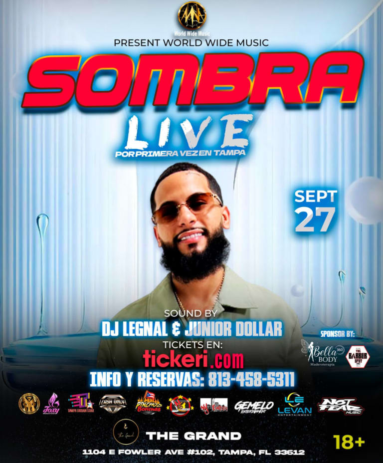 Event - Sombra Live en Tampa - Tampa, Florida - September 27, 2025 | concert tickets