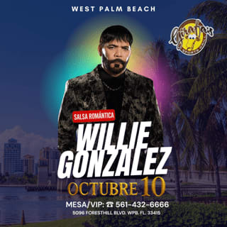 Event - Willie Gonzalez- POSPUESTO - West Palm Beach, Florida - October 10, 2025 | concert tickets