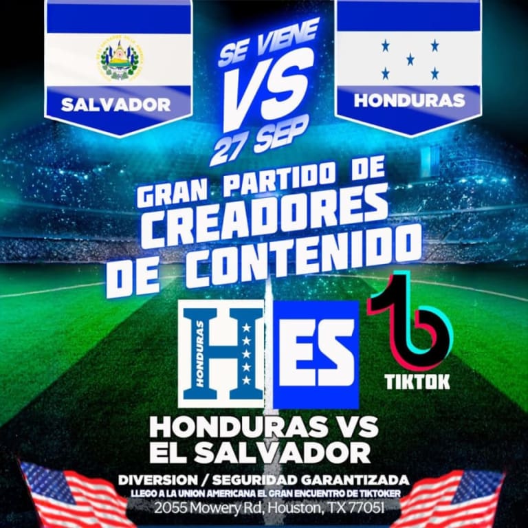 Event - Honduras vs El Salvador TikTokers  - Houston, Texas - September 27, 2025 | concert tickets