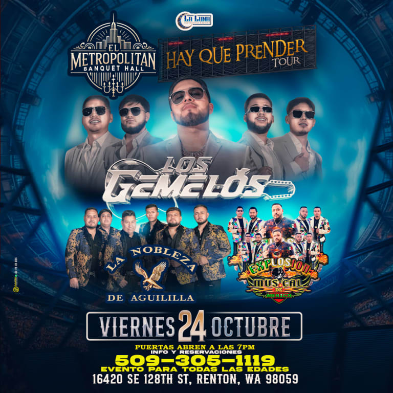 Event - Los Gemelos de Sinaloa Y Mas En El Metropolitan De Renton - Renton, WA - vie, 24 de octubre de 2025} | concert tickets