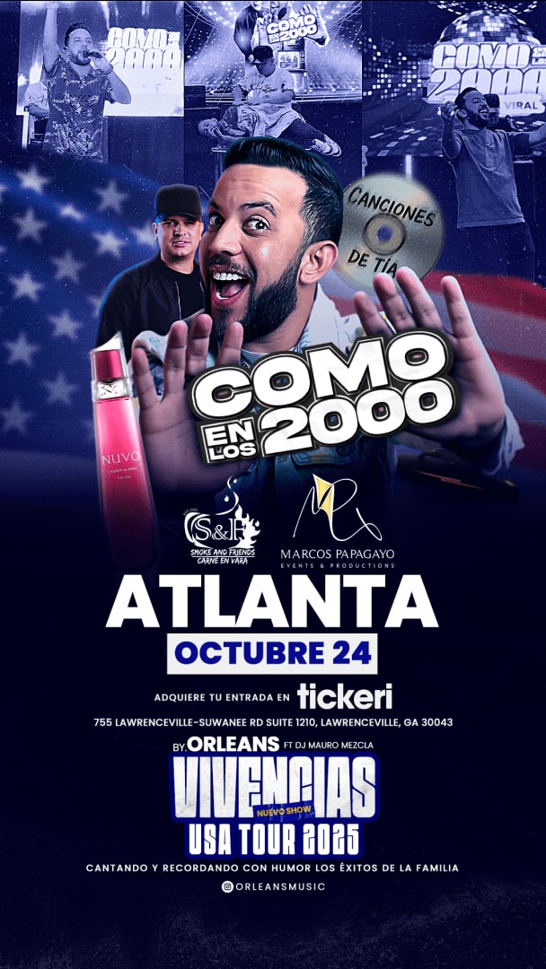 Event - Como en los 2000 Vivencias USA tour 2025 - Lawrenceville, GA - Fri, October 24, 2025} | concert tickets