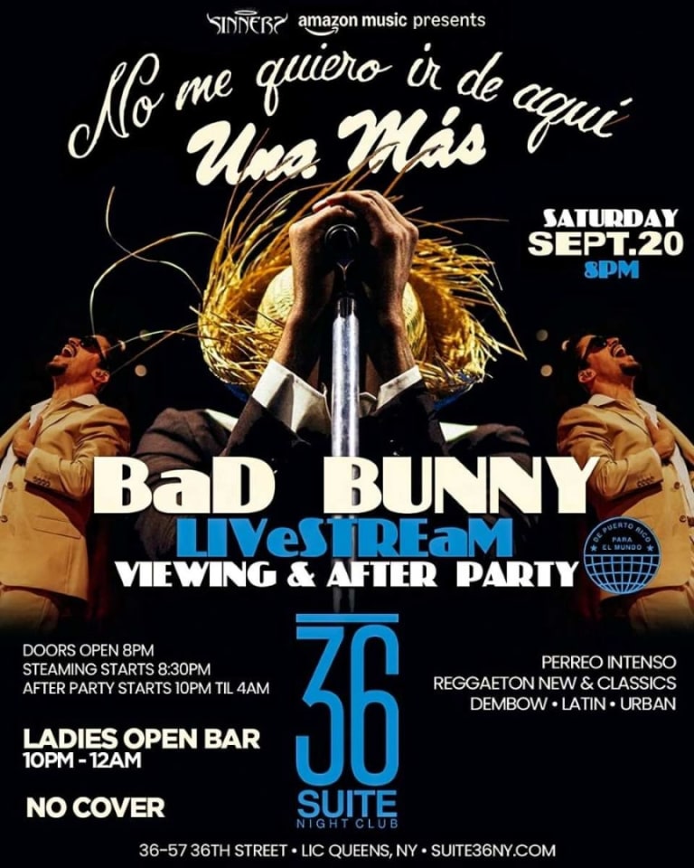 No Me Quiero ir de Aquí – Bad Bunny Live Stream After Party at