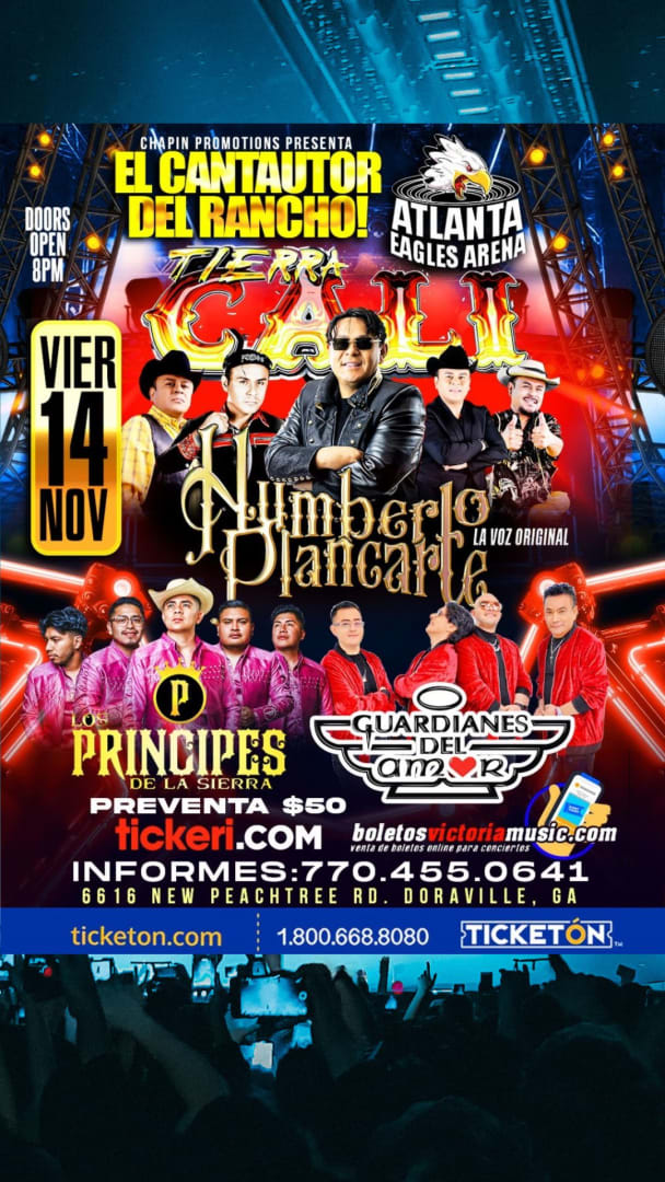 Event - Tierra Cali de Humber Plancarte - Doraville, GA - vie, 14 de noviembre de 2025} | concert tickets