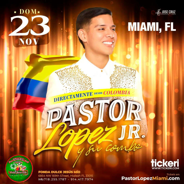Event - Pastor Lopez jr en concierto en Miami - Hialeah, FL - Sun, November 23, 2025} | concert tickets