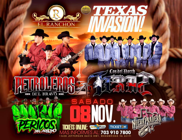 Event - PETROLEROS DEL BRAVO Y MAS - Woodbridge, VA - sáb, 8 de noviembre de 2025} | concert tickets