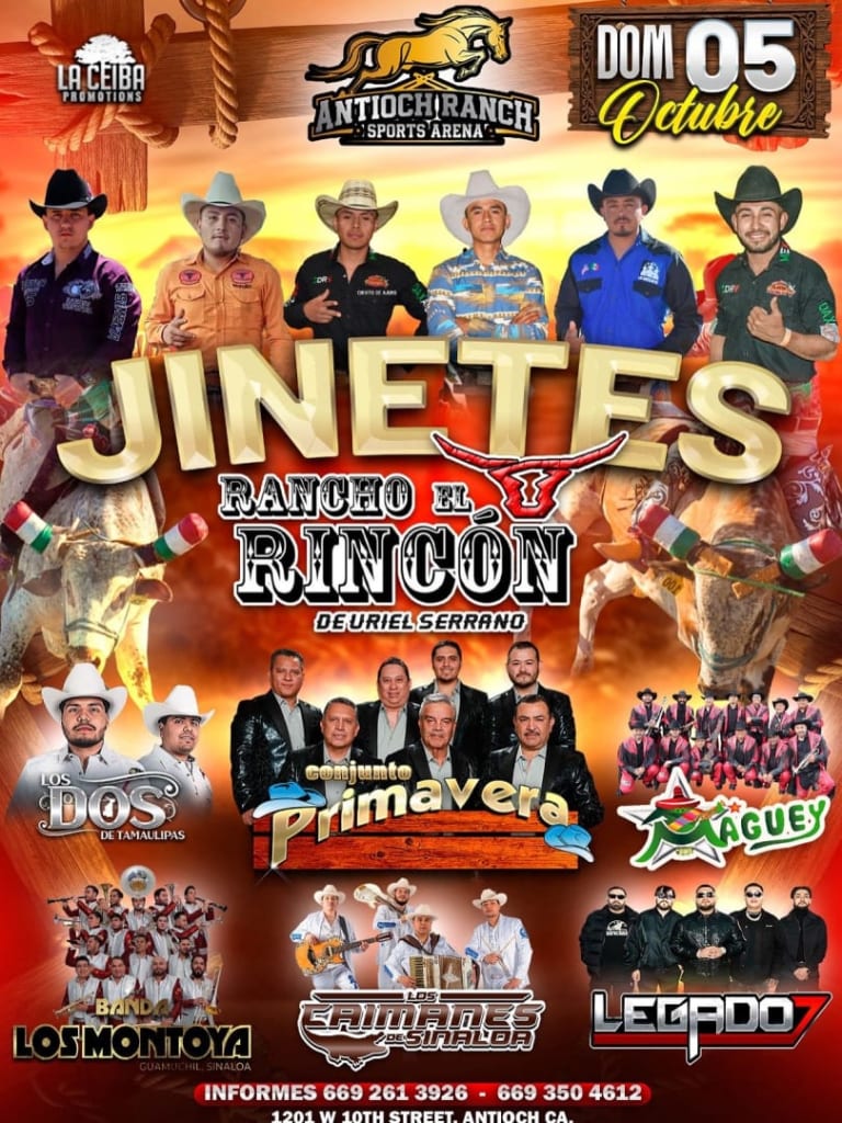 Event - Conjunto Primavera, Legado 7, Los Dos de Tamaulipas y más en Antioch Ranch – Domingo 5 de Octubre 2025 - Antioch, CA - dom, 5 de octubre de 2025} | concert tickets