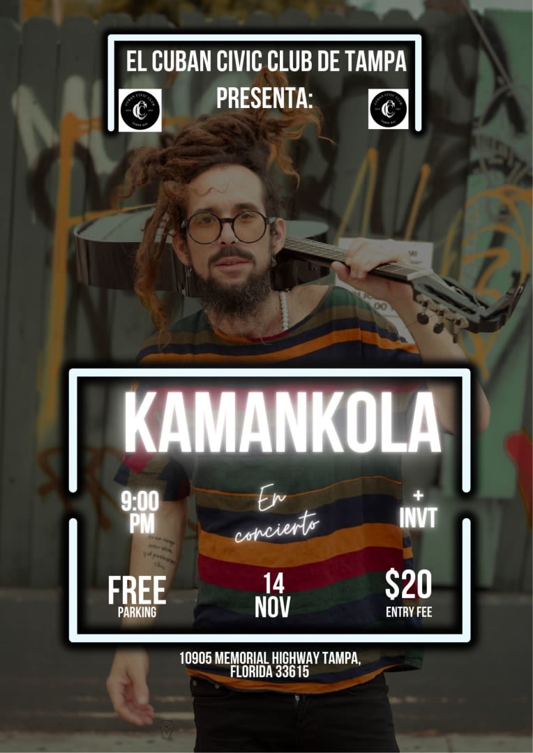 Event - KAMANKOLA  - Tampa, FL - Fri, November 14, 2025} | concert tickets