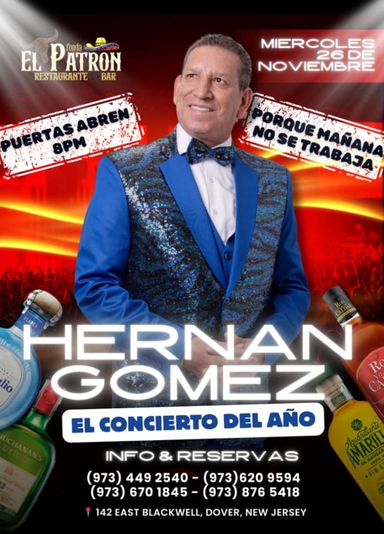 Event - HERNAN GOMEZ - Dover, NJ - Wed, November 26, 2025} | concert tickets
