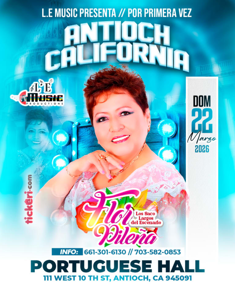 Event - FLOR PILEÑA en ANTIOCH CALIFORNIA  - ANTIOCH, CA - dom, 22 de marzo de 2026} | concert tickets