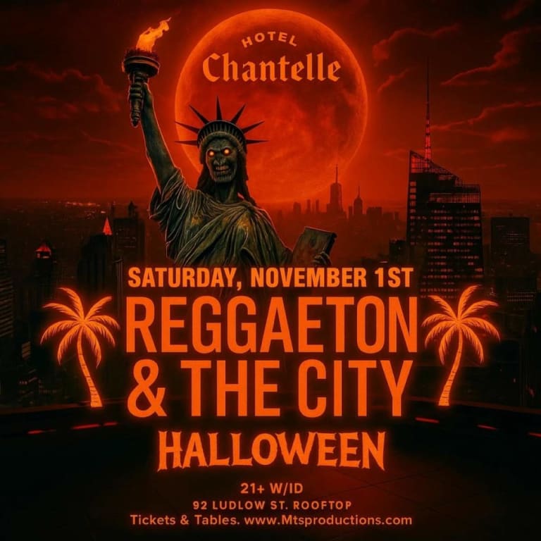 Event - Hotel Chantelle Halloween Party NYC – Reggaeton & The City - New York, NY - sáb, 1 de noviembre de 2025} | concert tickets