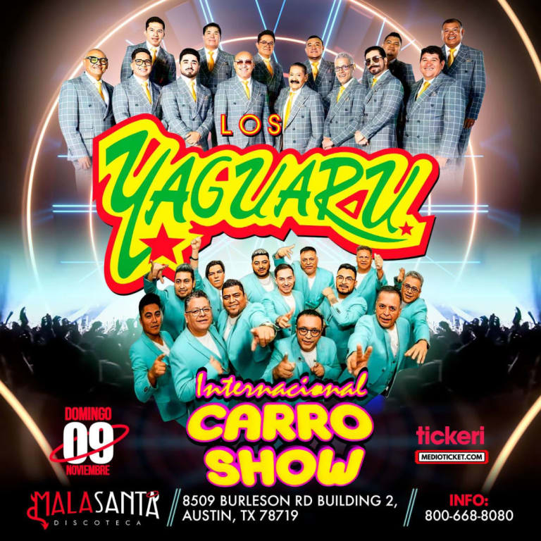 Event - Los Yaguaru & Internacional Carro Show en vivo en Austin - Austin, TX - Sun, November 9, 2025} | concert tickets