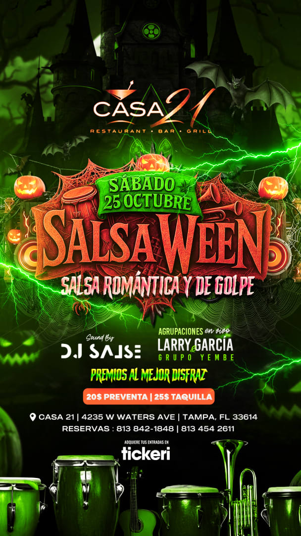 Event - SALSAWEEN 🙌🏽🕺💃 - Tampa, FL - Sat, October 25, 2025} | concert tickets